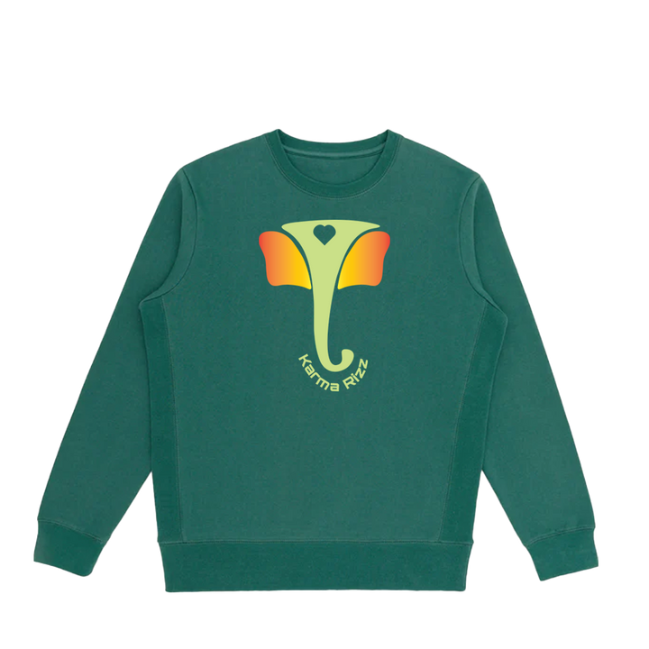 Organic Cotton Crewneck Sweatshirt – Vakratunda Edition