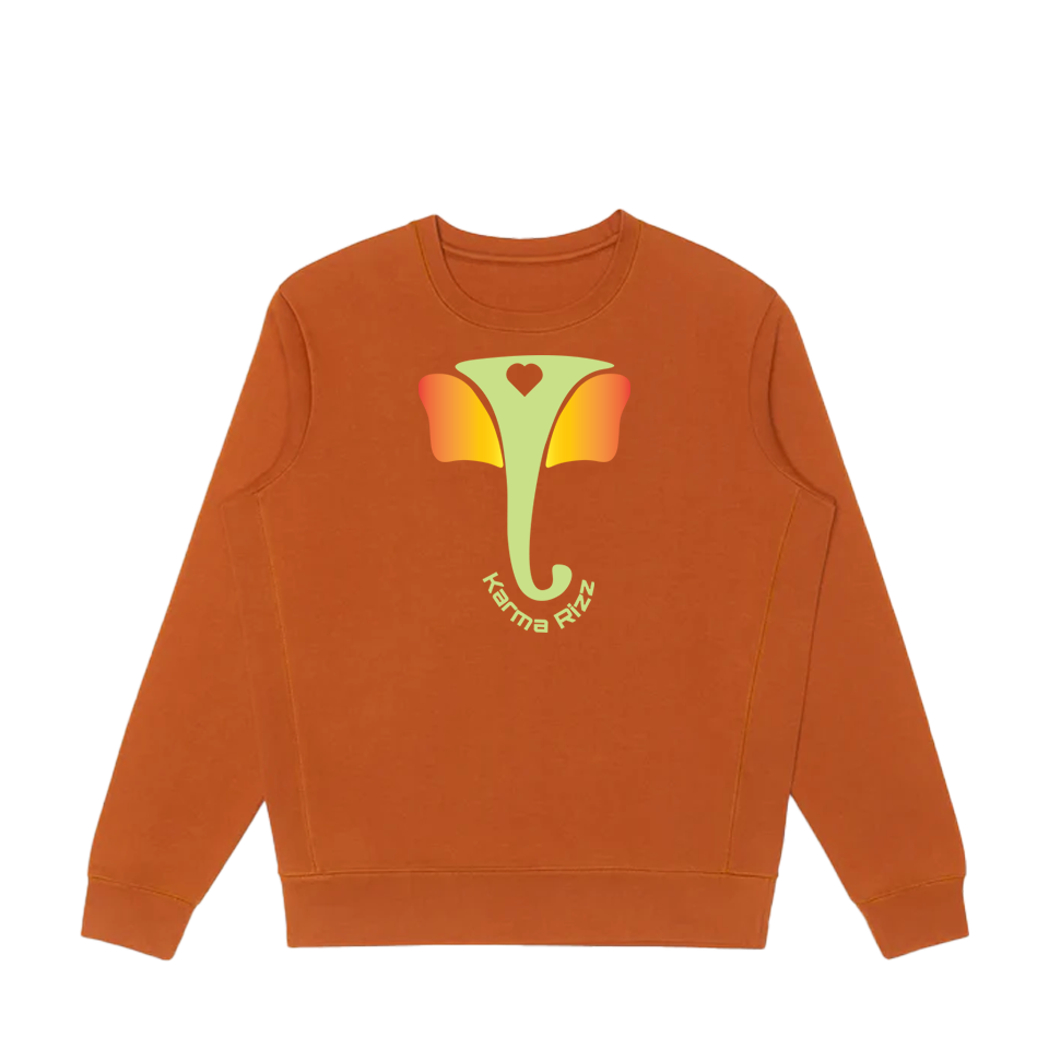 Organic Cotton Crewneck Sweatshirt – Vakratunda Edition