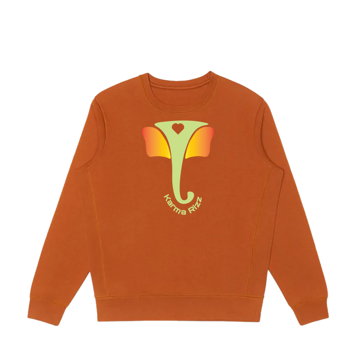 Organic Cotton Crewneck Sweatshirt – Vakratunda Edition