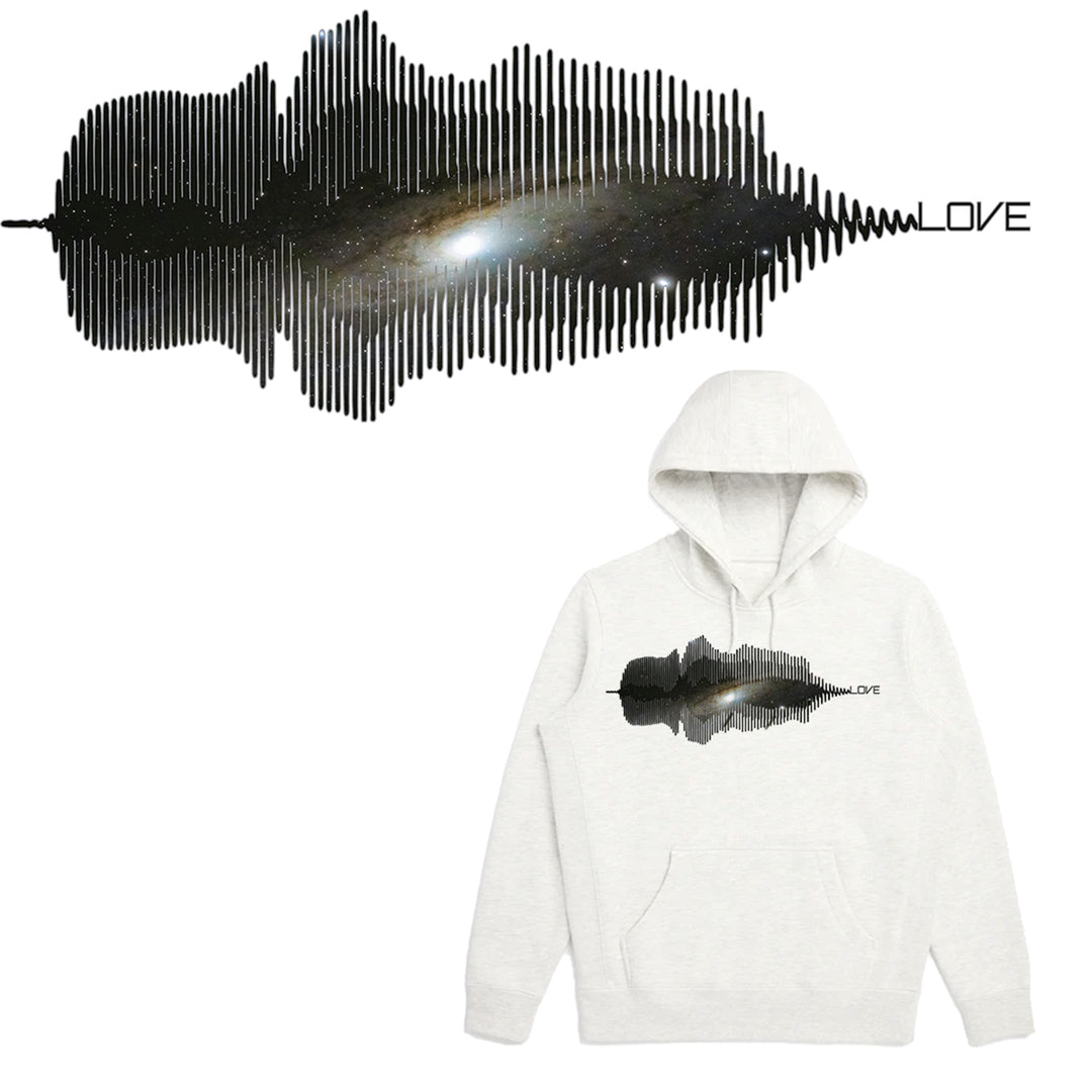 LOVE Sound Waves Organic Cotton Hoodie