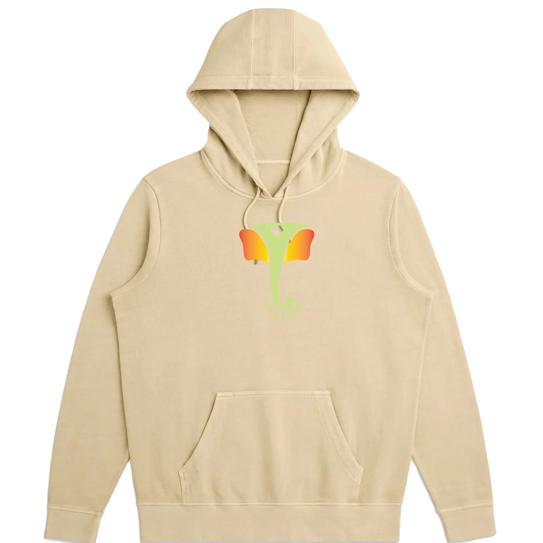 Vakratunda Elephant - Organic Cotton French Terry Hoodie