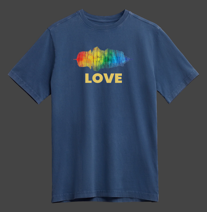 Love In Pride Colors Heavyweight Organic Tee [PREORDER]