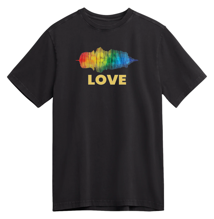 Love In Pride Colors Heavyweight Organic Tee [PREORDER]