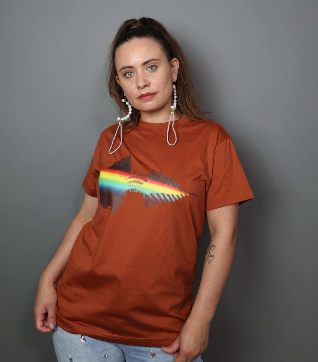 Rainbow Karma Vibes Supima Tee