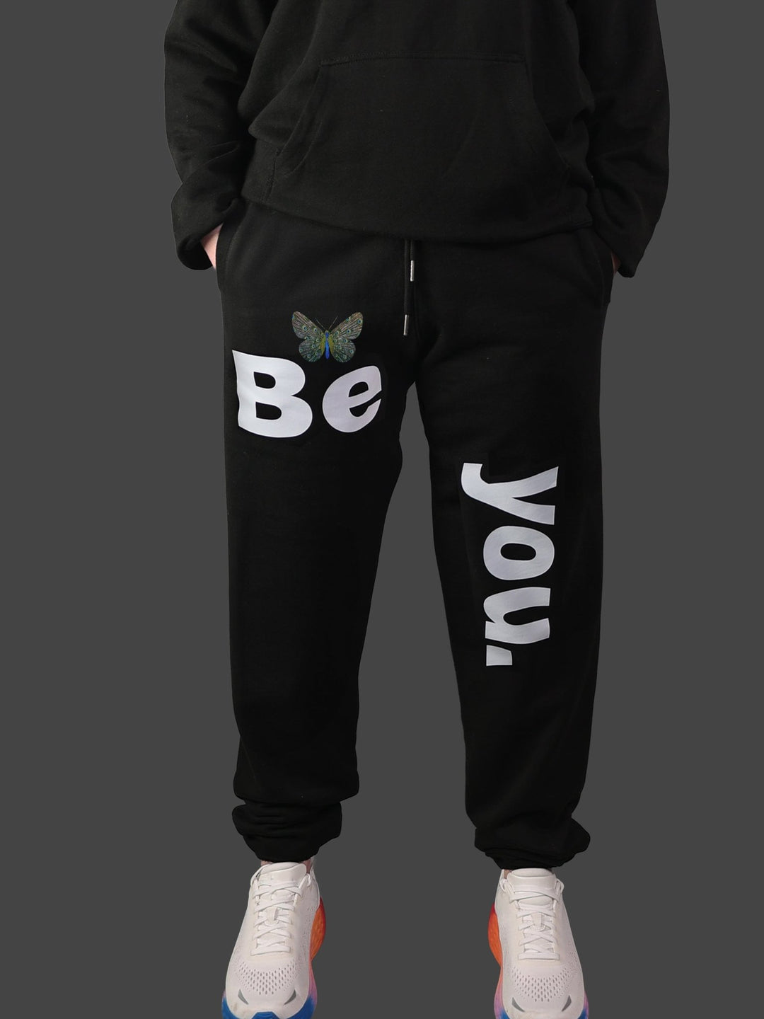 BeYou Peacock Butterfly CORE Joggers - Fleece Joggers