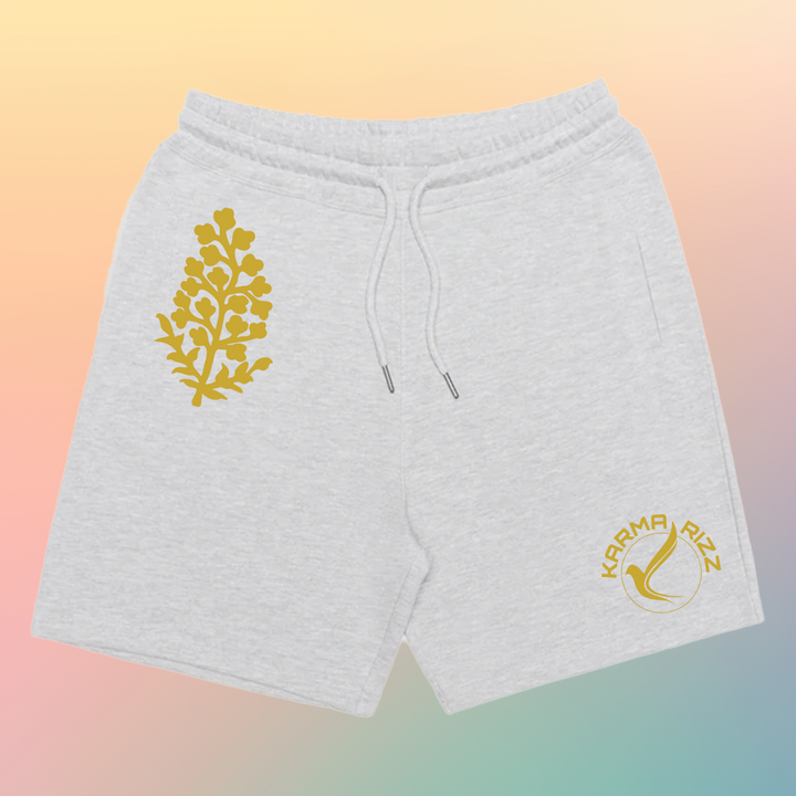 Grey Shorts - Design in Premium Gold Ink