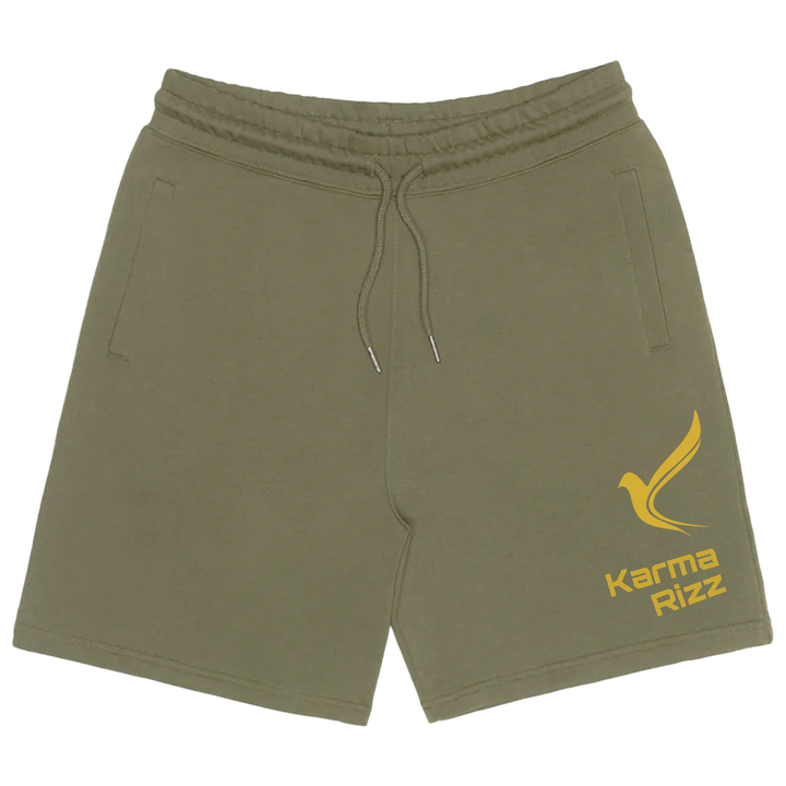 Organic Cotton Sweatshorts with Karma Rizz logo