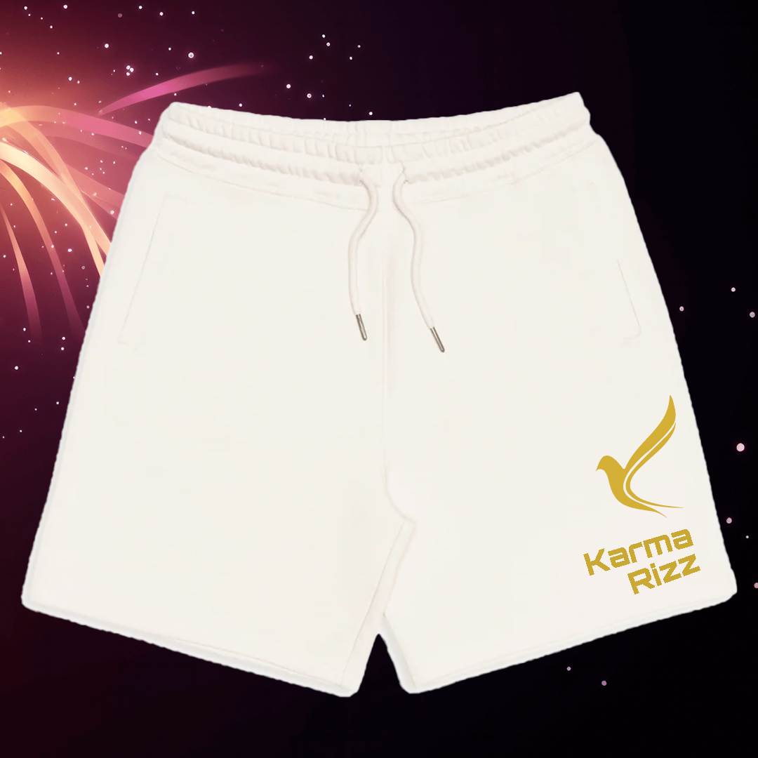 Organic Cotton Sweatshorts with Karma Rizz logo