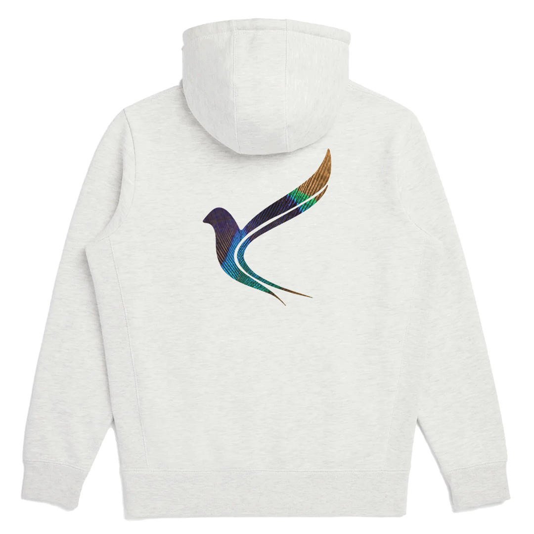 Karma-Rizz-Matic Zip-up Hoodie in Peacock Colors Design